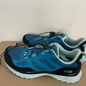 TIEM Ocean Blue Cycling Shoes with Cleats